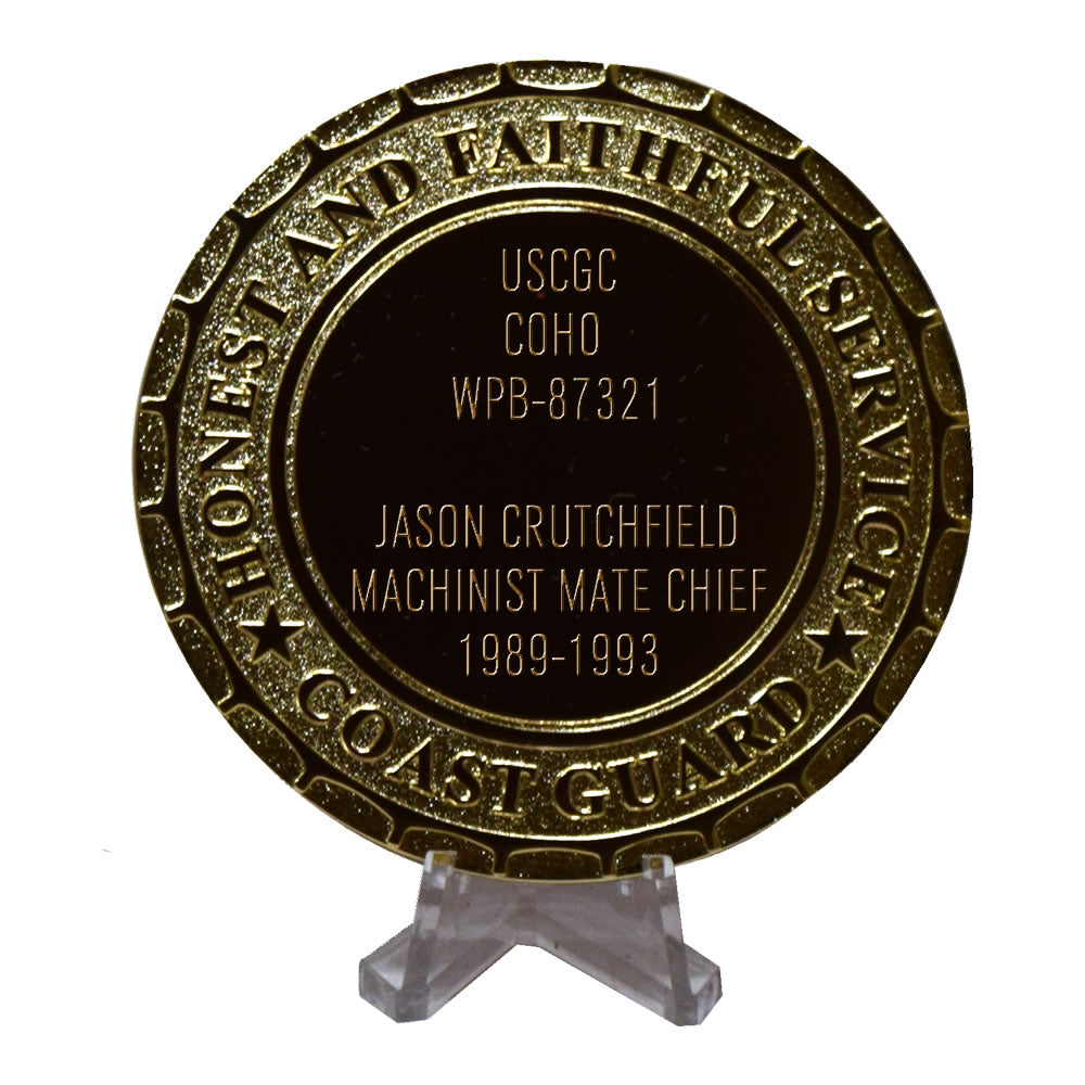 USCGC Coho WPB-87321 Coast Guard Plaque