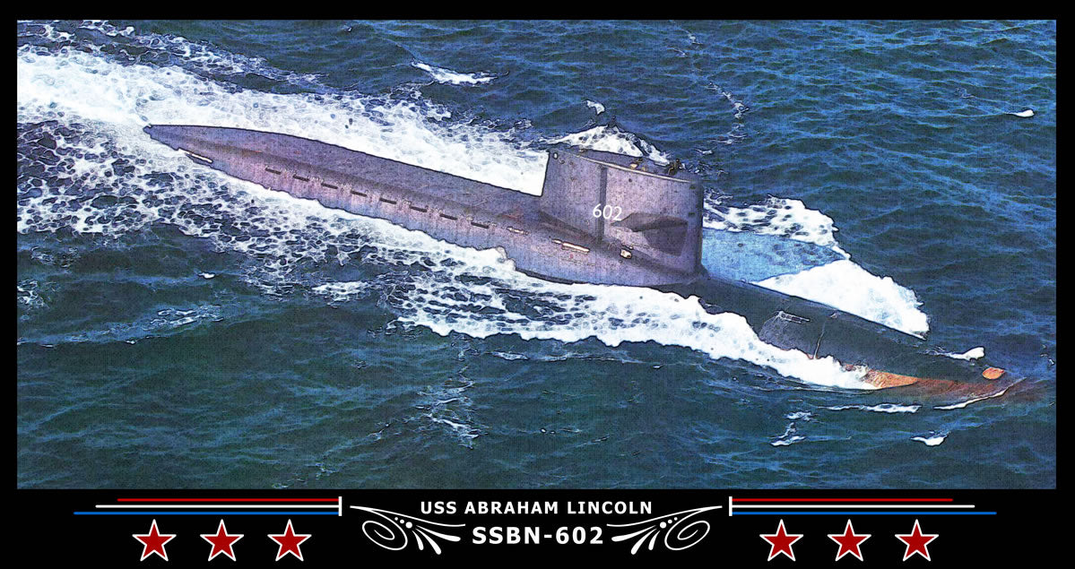 USS Abraham Lincoln SSBN-602 Art Print