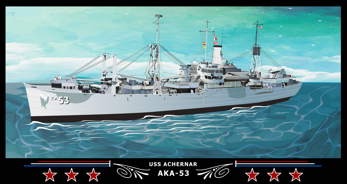USS Achernar AKA-53 Art Print