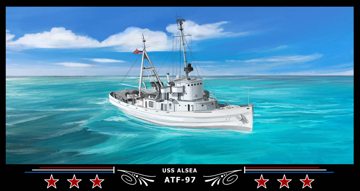 USS Alsea ATF-97 Art Print
