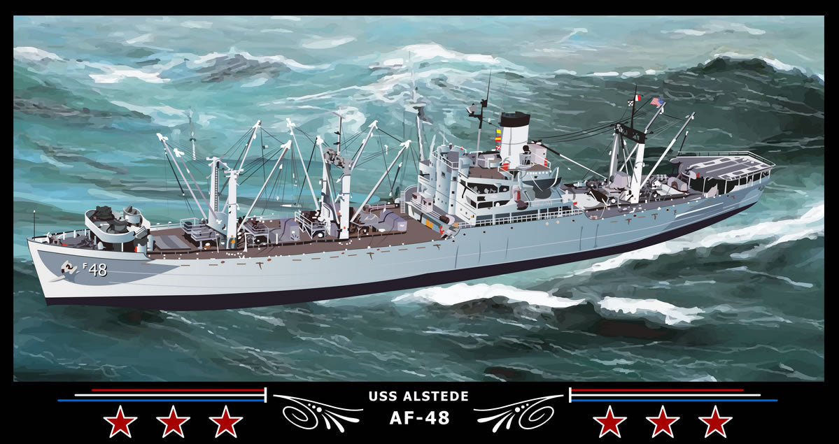 USS Alstede AF-48 Art Print