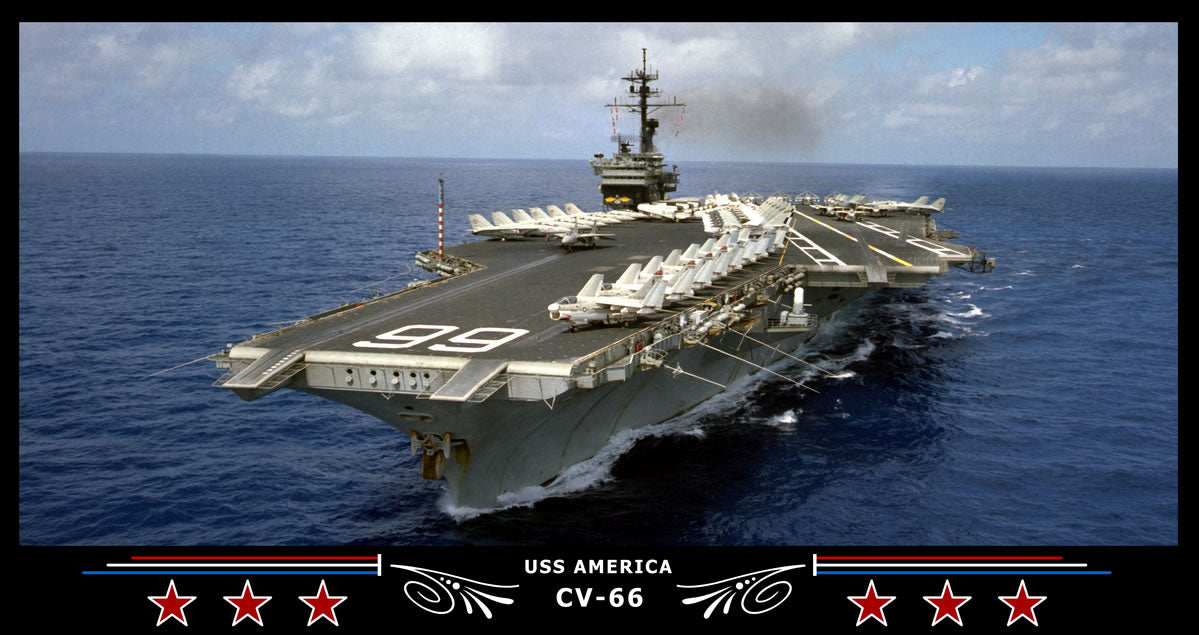 USS America CV-66 Art Print