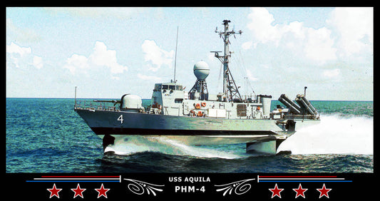 USS Aquila PHM-4 Art Print