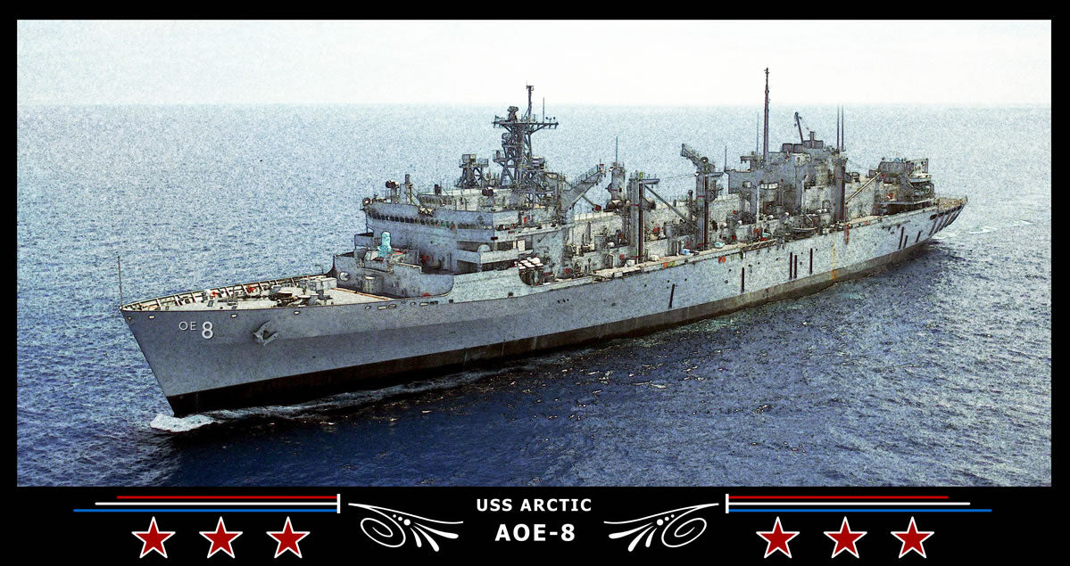 USS Arctic AOE-8 Art Print