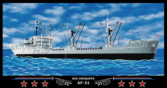 USS Arequipa AF-31 Art Print