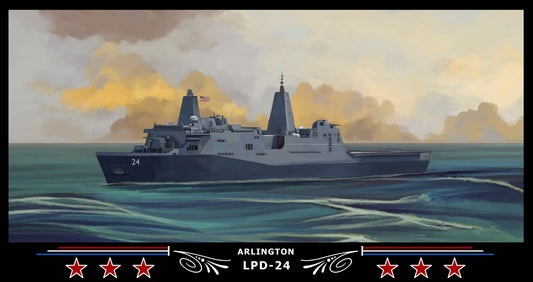 USS Arlington LPD-24 Art Print