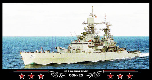 USS Bainbridge CGN-25 Art Print