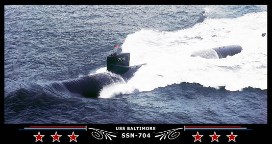 USS Baltimore SSN-704 Art Print