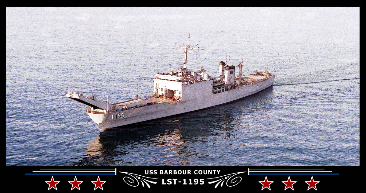 USS Barbour County LST-1195 Art Print
