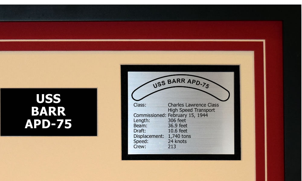 USS BARR APD-75 Detailed Image B