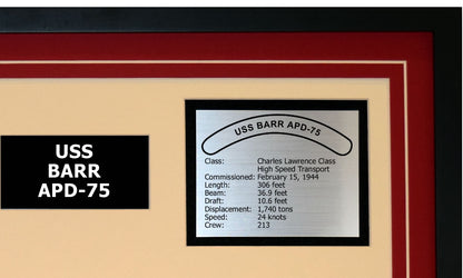 USS BARR APD-75 Detailed Image B