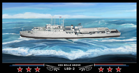 USS Belle Grove LSD-2 Art Print
