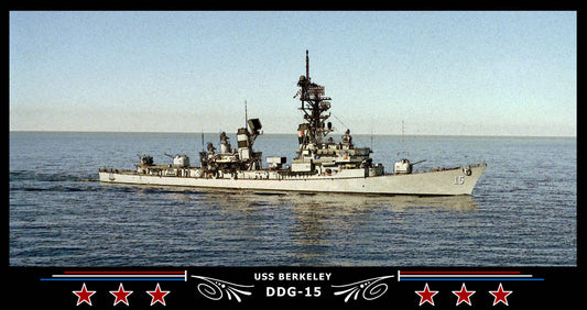 USS Berkeley DDG-15 Art Print