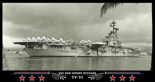 USS Bon Homme Richard CV-31 Art Print