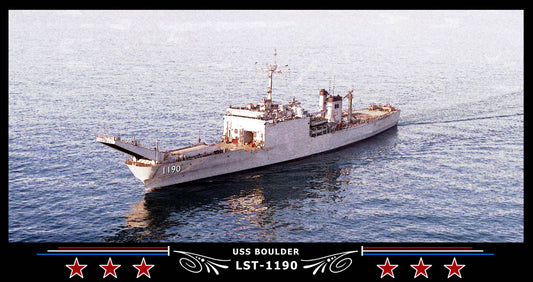 USS Boulder LST-1190 Art Print
