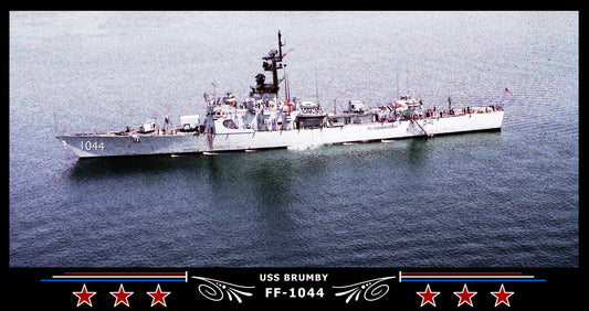 USS Brumby FF-1044 Art Print