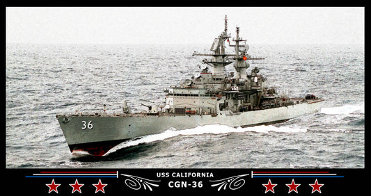 USS California CGN-36 Art Print