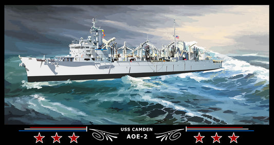 USS Camden AOE-2 Art Print