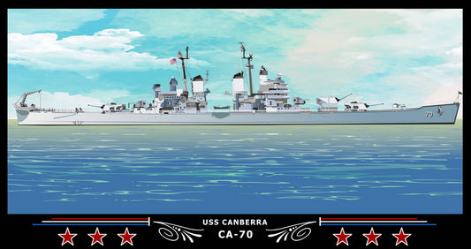 USS Canberra CA-70 Art Print