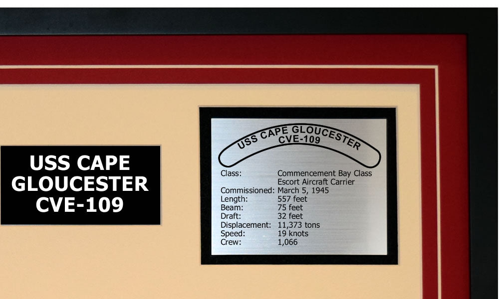 USS CAPE GLOUCESTER CVE-109 Detailed Image B