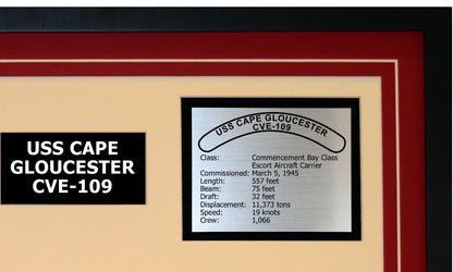 USS CAPE GLOUCESTER CVE-109 Detailed Image B