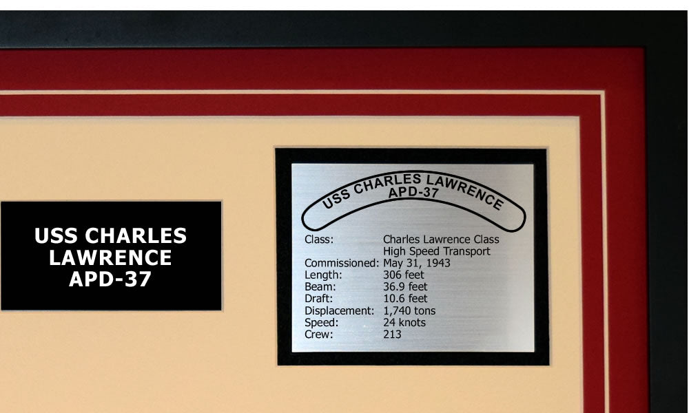 USS CHARLES LAWRENCE APD-37 Detailed Image B