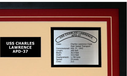 USS CHARLES LAWRENCE APD-37 Detailed Image B