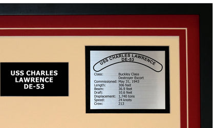 USS CHARLES LAWRENCE DE-53 Detailed Image B