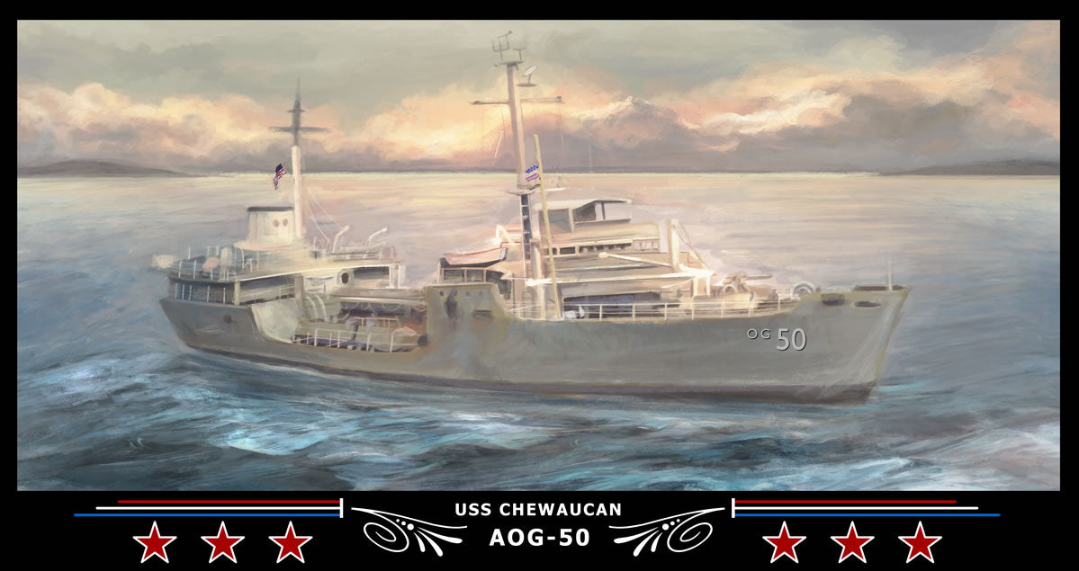 USS Chewaucan AOG-50 Art Print