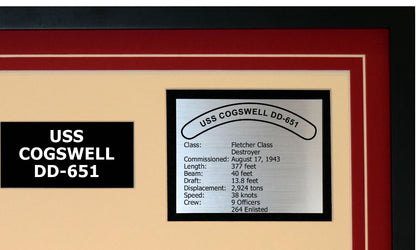 USS COGSWELL DD-651 Detailed Image B