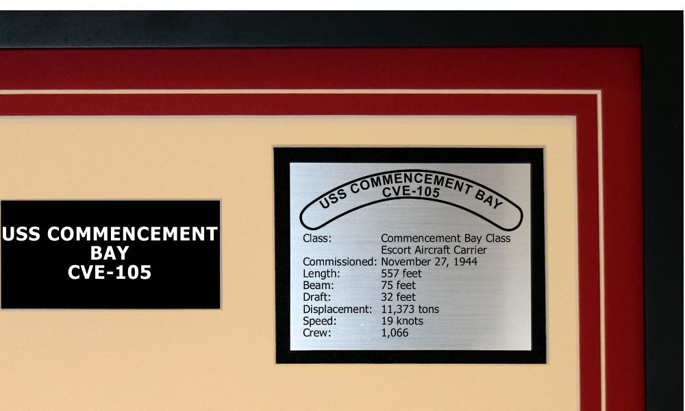 USS COMMENCEMENT BAY CVE-105 Detailed Image B