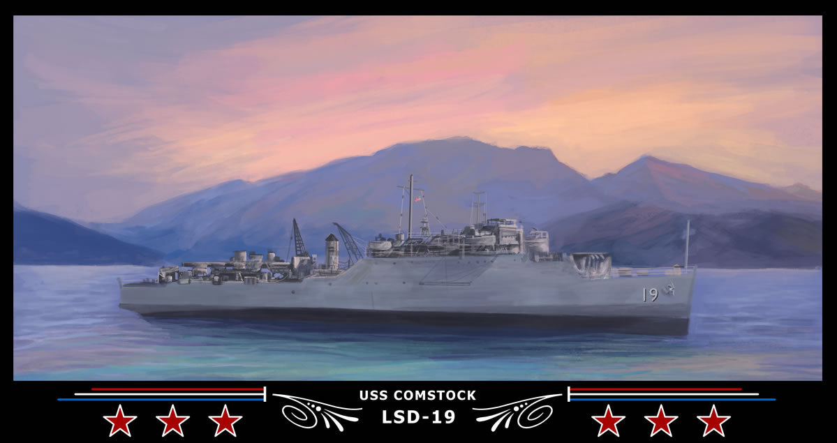 USS Comstock LSD-19 Art Print