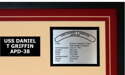USS DANIEL T GRIFFIN APD-38 Detailed Image B