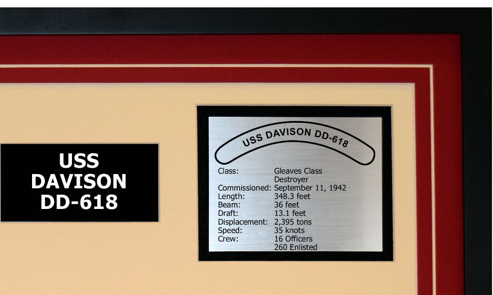USS DAVISON DD-618 Detailed Image B