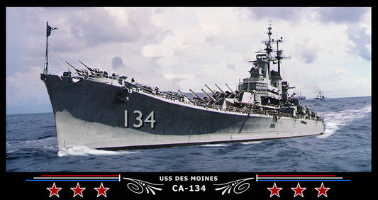 USS Des Moines CA-134 Art Print