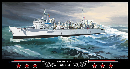 USS Detroit AOE-4 Art Print
