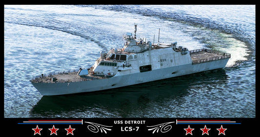USS Detroit LCS-7 Art Print