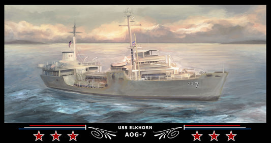 USS Elkhorn AOG-7 Art Print