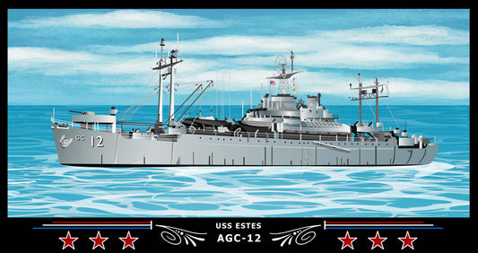 USS Estes AGC-12 Art Print