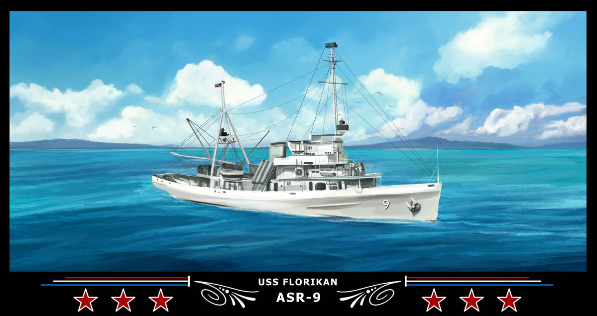 USS Florikan ASR-9 Art Print