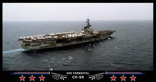 USS Forrestal CV-59 Art Print