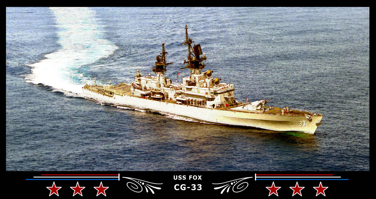 USS Fox CG-33 Art Print – Navy Emporium
