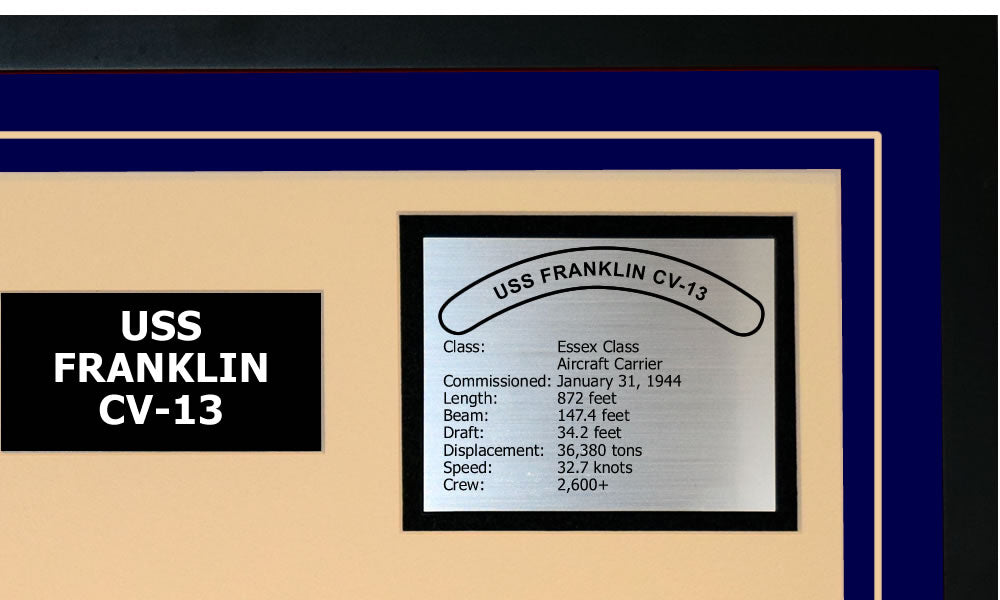 USS FRANKLIN CV-13 Detailed Image A