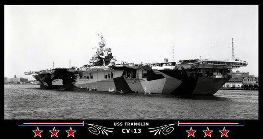 USS Franklin CV-13 Art Print