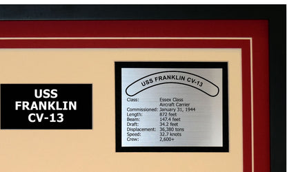 USS FRANKLIN CV-13 Detailed Image B
