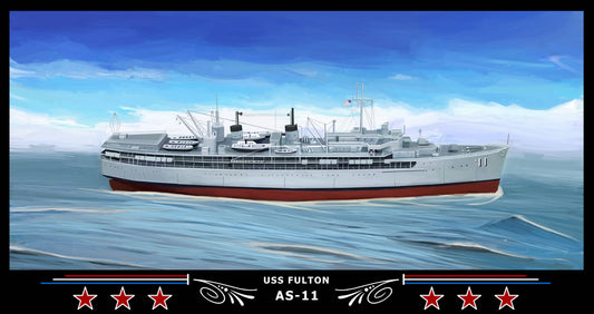 USS Fulton AS-11 Art Print