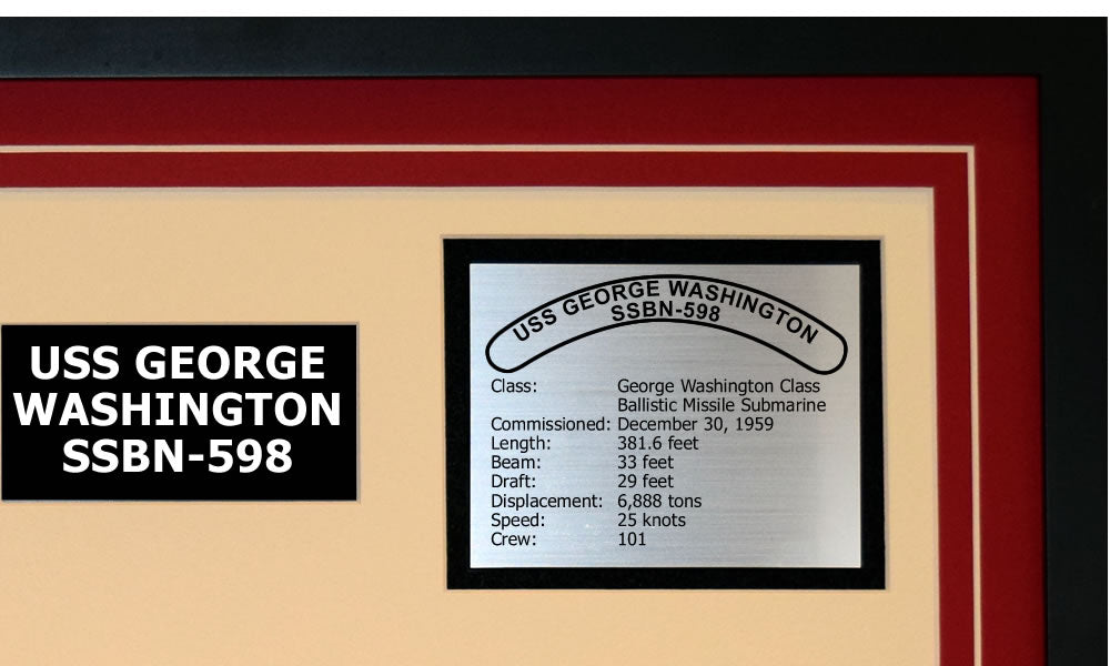 USS GEORGE WASHINGTON SSBN-598 Detailed Image B