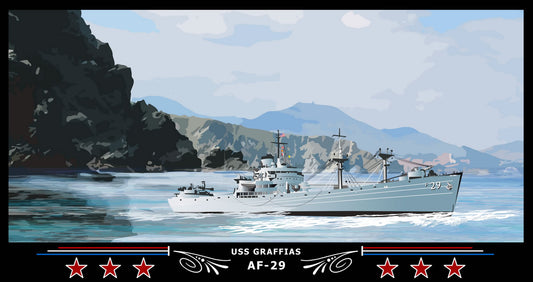 USS Graffias AF-29 Art Print