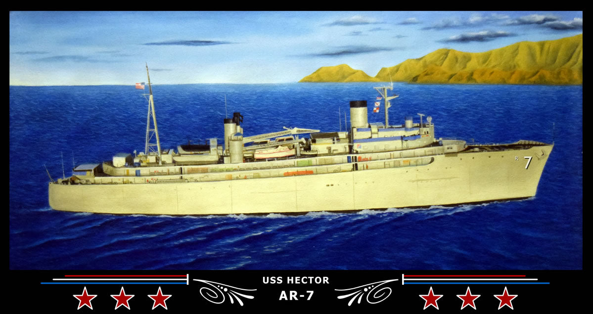 USS Hector AR-7 Art Print