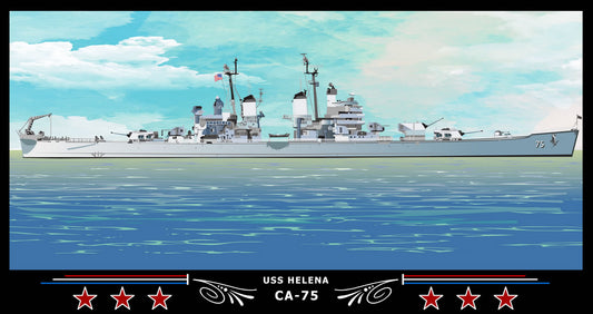 USS Helena CA-75 Art Print